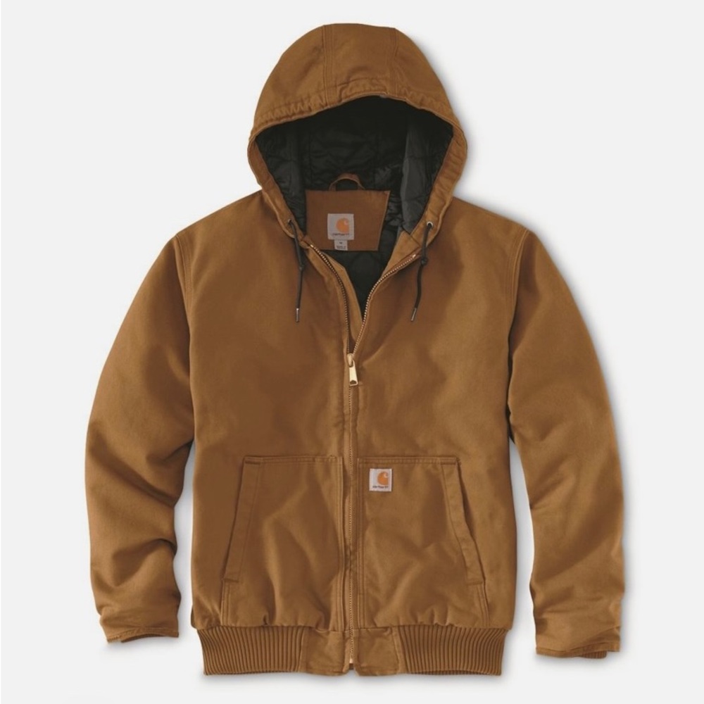 Carhartt 104050 - J130 Washed Duck Active Insulated  Jacket with hood